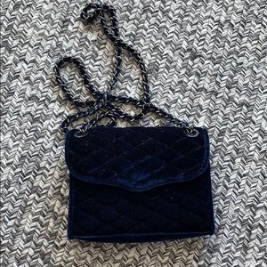 SOLD - Rebecca Minkoff velvet crossbody back